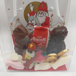 Sinterklaaspakketje - Sint en piet in een leuke tas