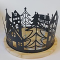 Reuze theelicht skyline met koekjes