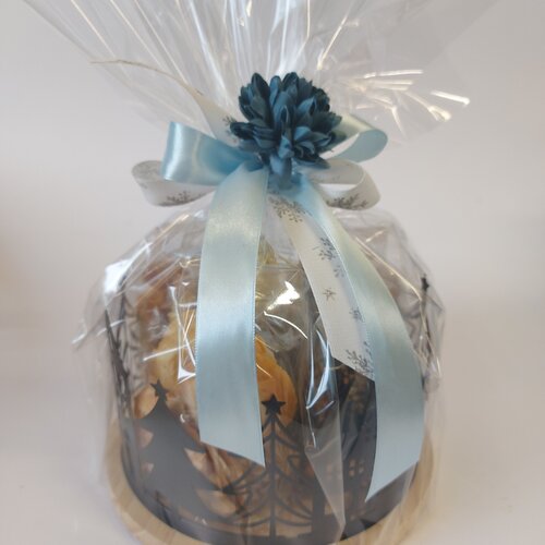 Reuze theelicht skyline met koekjes