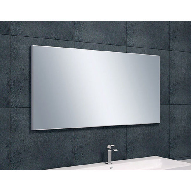 Spiegel aluminium lijst 1200x600x21