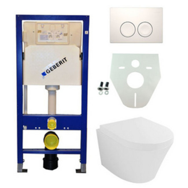 Geberit Geberit UP 100 Vesta wc+zitt.+ Delta 21 wit