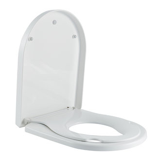 Vesta Family toiletzitting met geïntegreerde kinderzitting, softclose en quick release glans wit