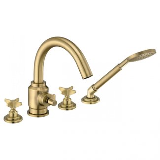 Fabriecio Inbouw badkraan classic brushed gold