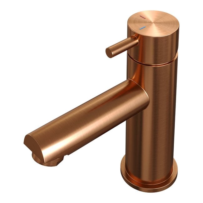 Brauer  Copper Edition wastafelmengkraan laag model korte greep rond