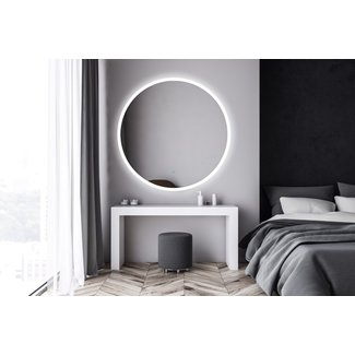 Gliss Design Circum spiegel rond 80 cm Inclusief led Verlichting.