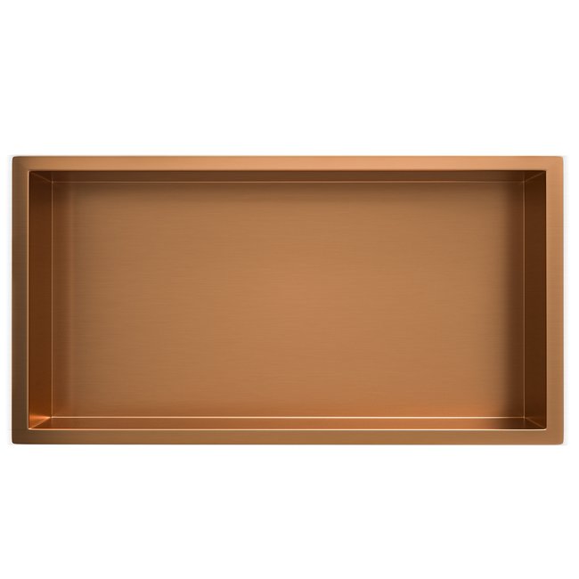 Wiesbaden  Wiesbaden inbouwnis 30x60x10cm geborsteld brons koper