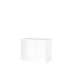 Proline badkamermeubelen Proline Porselein Elegant wastafelonderkast asymmetrisch met 2 laden en glans witte wastafel met en  zonder kraangat 80 x 46 x 60 cm, glans wit