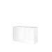 Proline badkamermeubelen Proline Elegant badmeubel met keramische wastafel met en  zonder kraangat en onderkast a-symmetrisch - Glans wit - 100x46cm