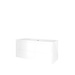 Proline badkamermeubelen Proline Elegant badmeubel met keramische wastafel enkel met en zonder  kraangat en onderkast symmetrisch - Glans wit - 120x46cm