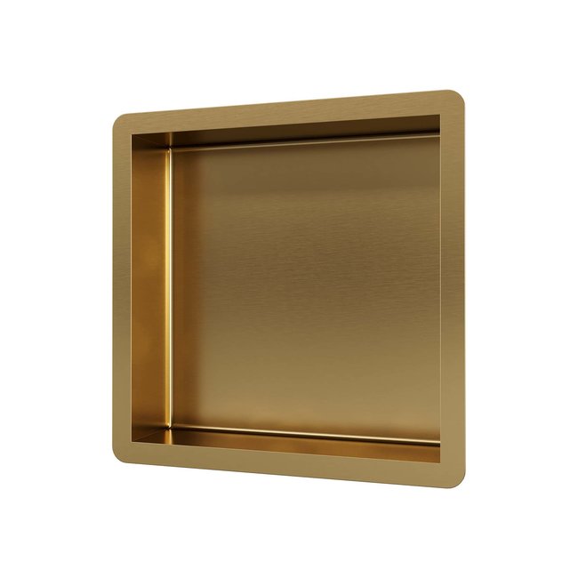 Brauer  Brauer Gold Edition inbouwnis 30x30cm geborsteld messing PVD