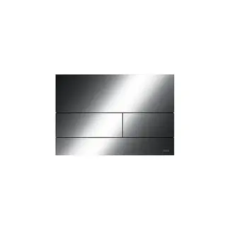 TECE TTECEsquare II wc-bedieningsplaat metaal voor duospoeling met PVD kleur 22 x 15 x 0,3 cm, gepolijst zwart chroom - 9240837