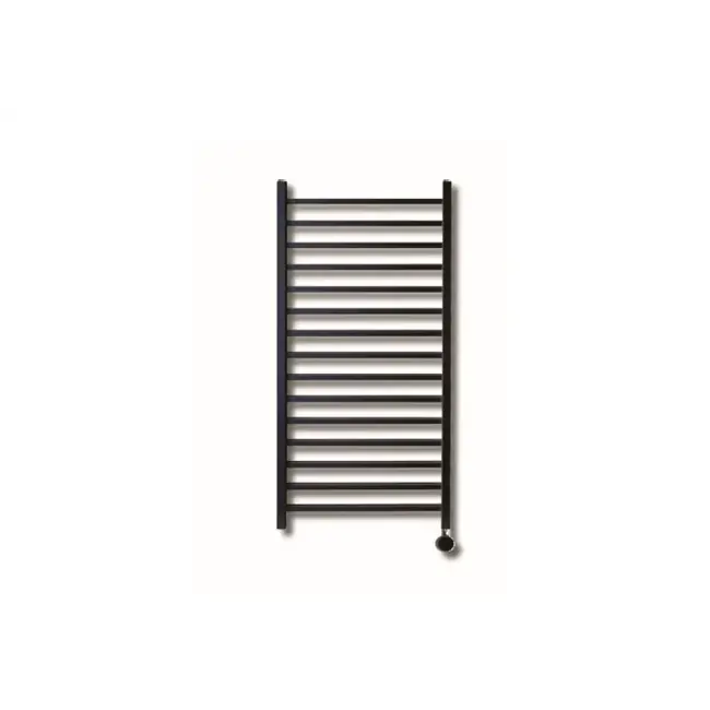 Sanicare Sanicare electrische design radiator Qubic  126,4 x 60 cm. Mat zwart met thermostaat zwart