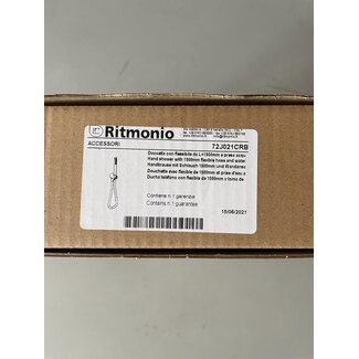 Ritmonio Ritmonio handdoucheset met inlaat Black Chrome