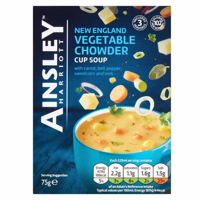 Vegetable Chowder Cup Soup 3 Sachets