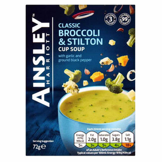 Ainsley Harriott Broccoli & Stilton Cup Soup 3 Sachets