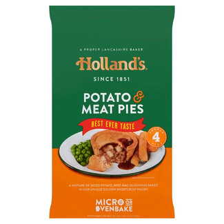 Hollands 4 Potato & Meat Pies