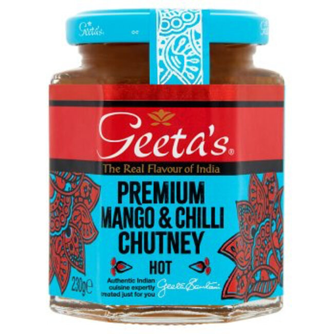 Geetas Mango & Chilli Chutney Hot 230g