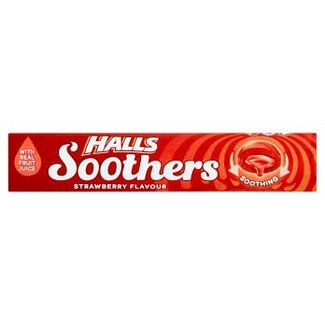 Halls Soothers Strawberry Juice Sweets 45g