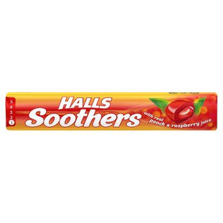 Halls Soothers Peach & Raspberry Juice 45g