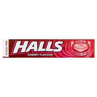 Halls Sugar Free Cherry Menthol Sweets 32g