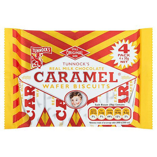 Caramel Milk Chocolate Wafers 4pk