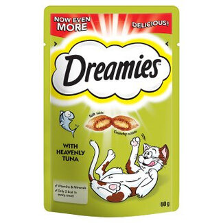 Dreamies Cat Treats with Tuna 60g