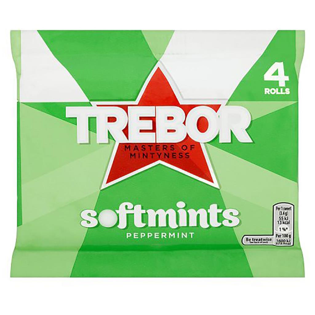 Trebor Trebor Softmints Peppermint 4pk Russells British Store