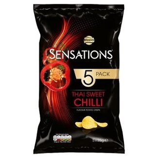 Walkers Sensations Thai Sweet Chilli Crisps 5x25g