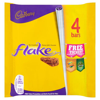 Cadburys Flake 4 Pk 80g