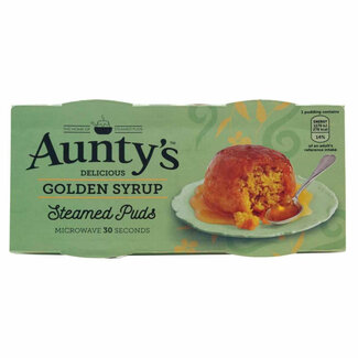 Auntys Golden Syrup Steamed Puddings Pots 2x95g