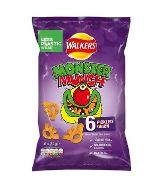 Walkers Monster Munch Pickled Onion 6pk