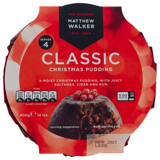 Matthew Walker Classic Christmas Pudding 400g