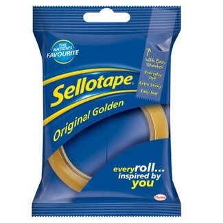 Sellotape Original Golden Tape 24mm x 50m 1pk