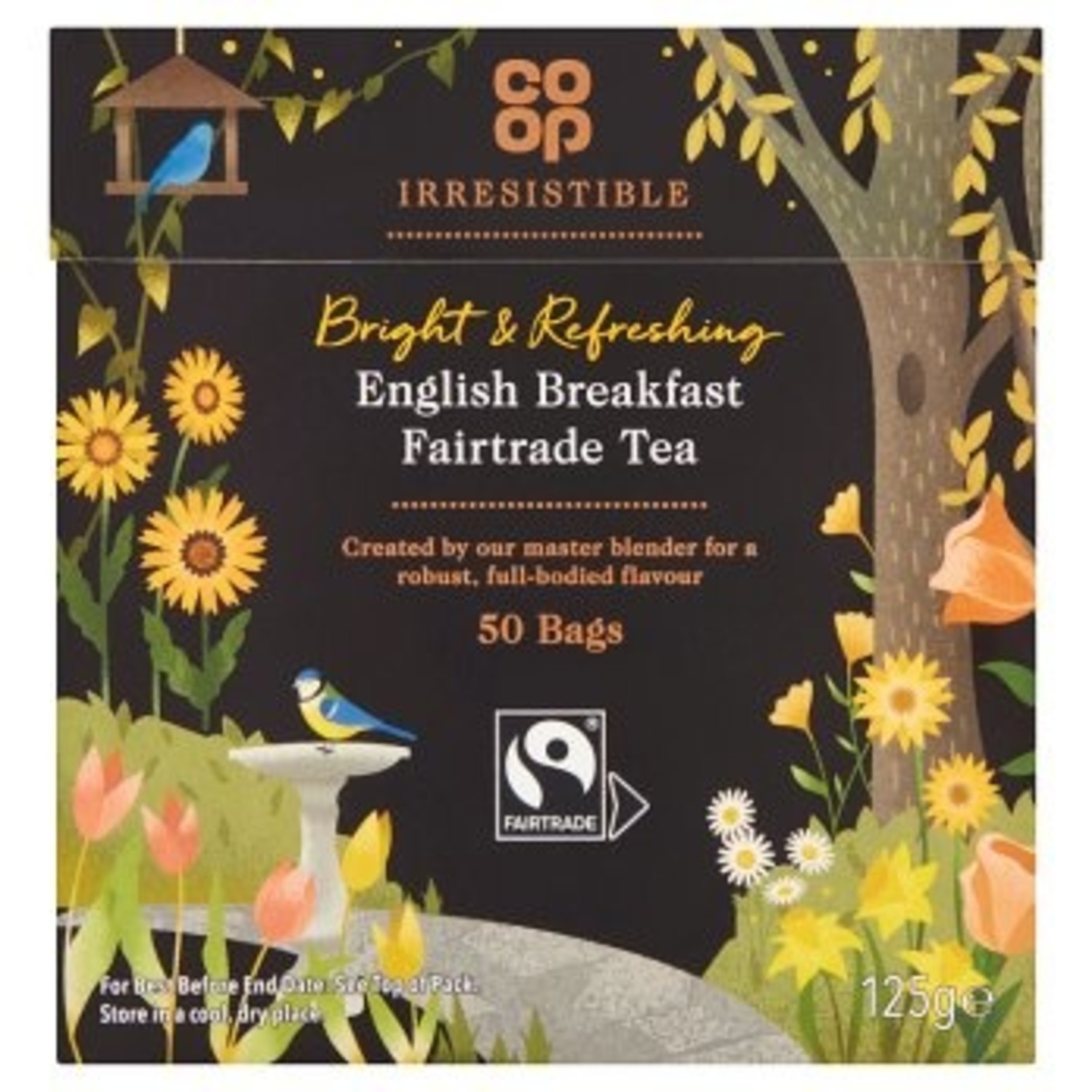 Co Op Irresistible English Breakfast Fairtrade Tea 50 Tea Bags 125g Russells British Store