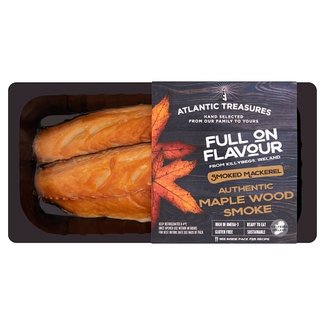 Atlantic Treasures Maple Wood Smoked Mackerel 170g