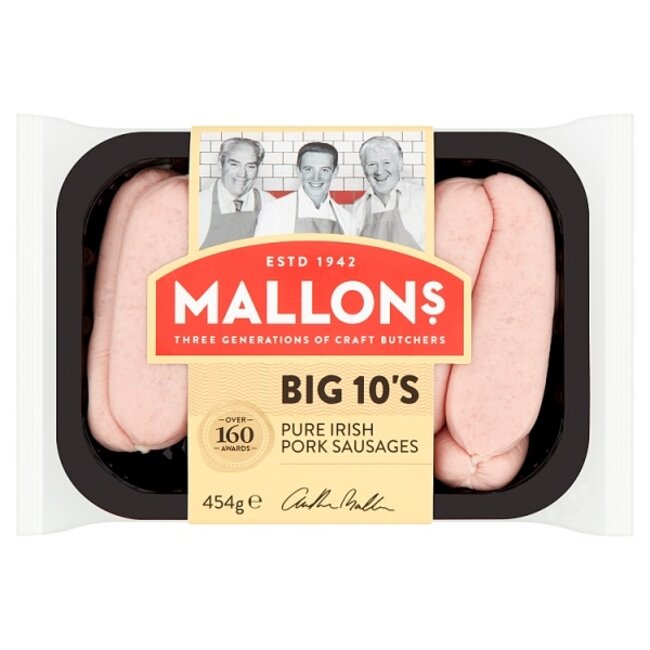 Pork Sausages Big 10s 454g