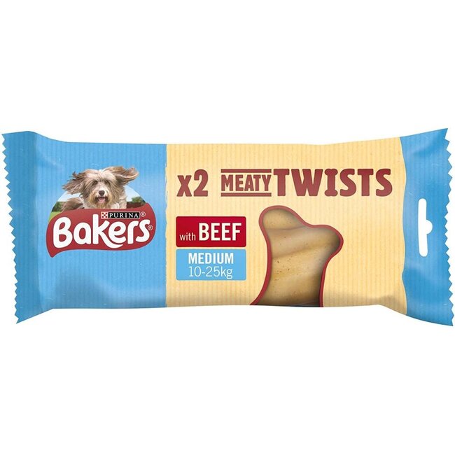 Meaty Twist Beef Large Dog 180g