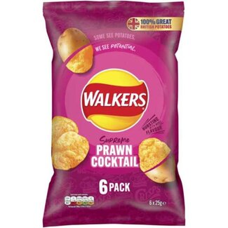 Walkers Prawn Cocktail Crisps 6pk