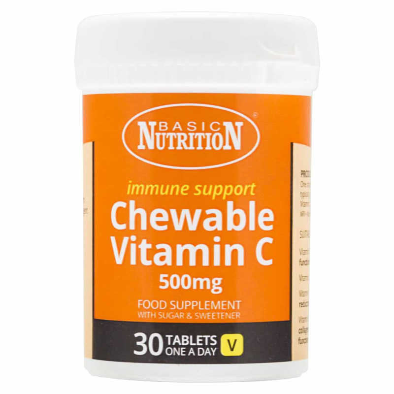 Basic Nutrition Basic Nutrition Vitamin C Chewable 500mg 30's