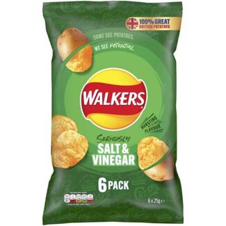 Walkers Salt & Vinegar 6pk