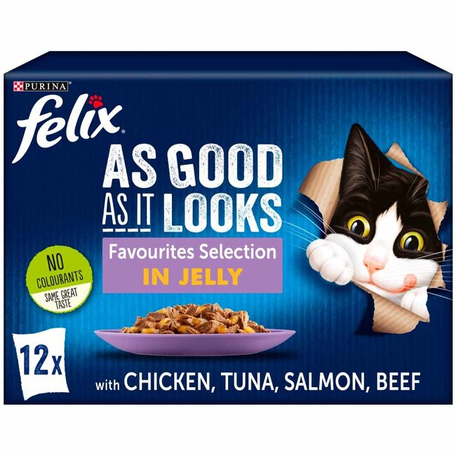 Felix As Good as It Looks Mixed Selection in Jelly 12 x 100g