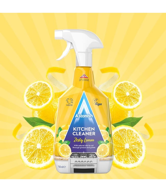 Astonish Astonish Kitchen Cleaner Zesty Lemon Spray 750ml Russells British Store