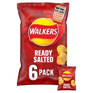 Walkers Ready Salted Crisps 6pk