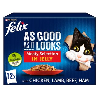 Purina Felix As Good As It Looks Meaty Selection in Jelly 12x100g