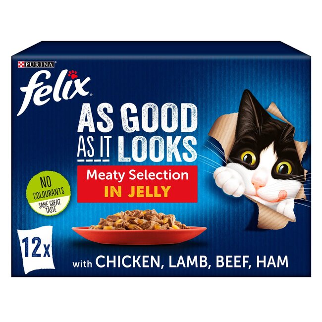 Felix As Good As It Looks Meaty Selection in Jelly 12x100g