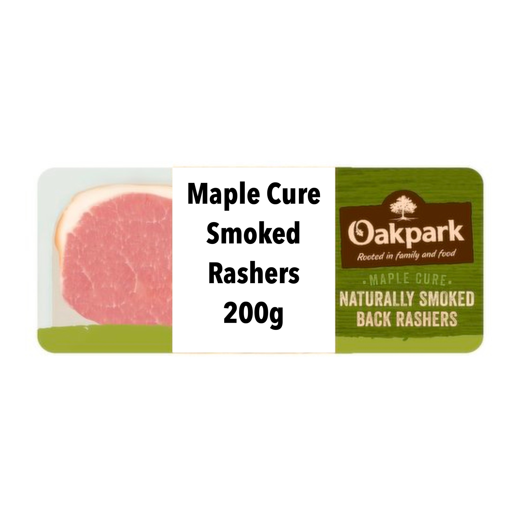 Oakpark Maple Naturally Smoked Bacon 200g Russells British Store