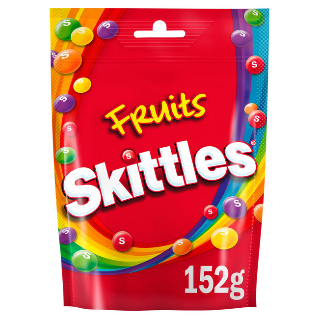 Skittles Fruits Sweets Family Size Pouch 136g