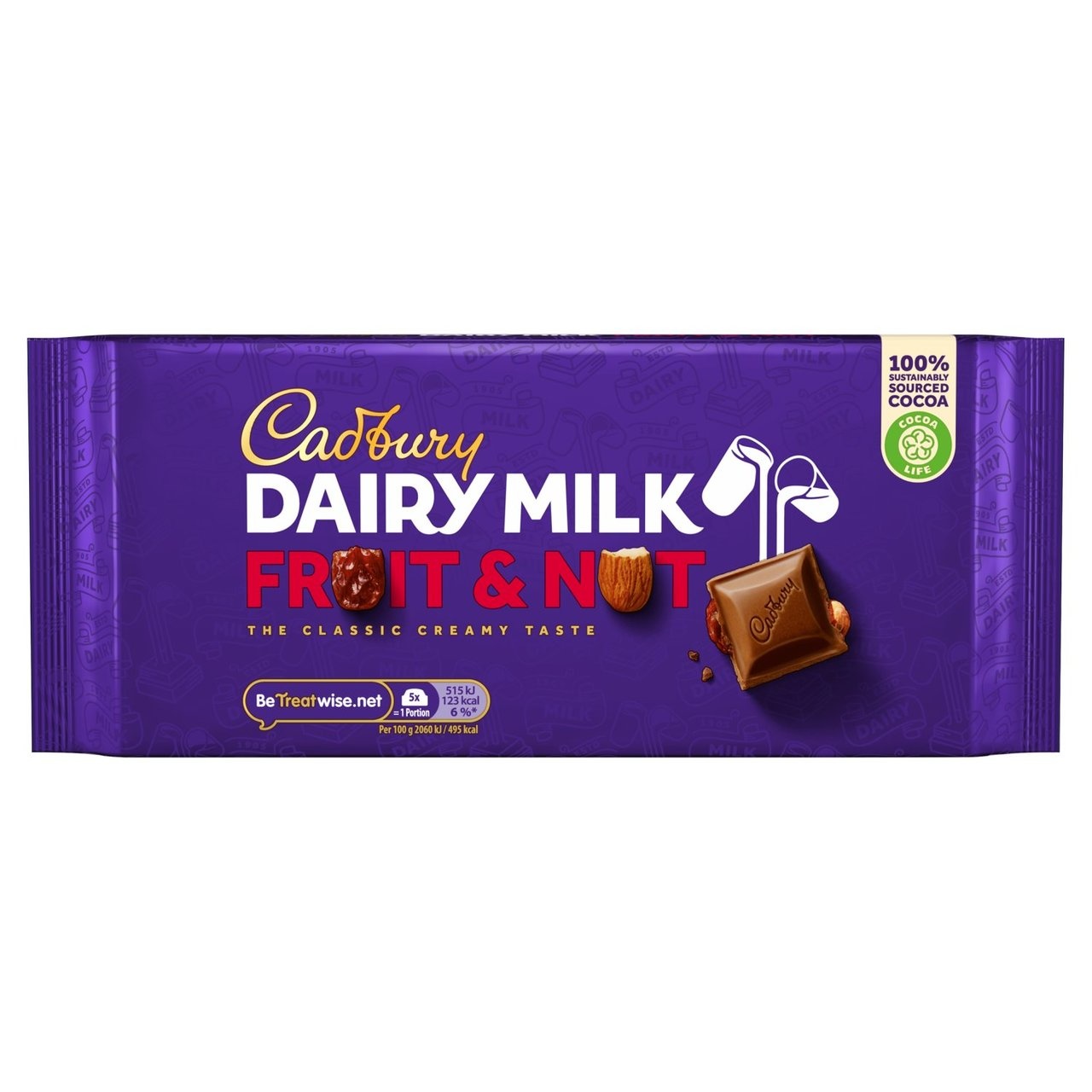 Cadburys Cadbury Dairy Milk Fruit and Nut Chocolate Bar 180g Russells