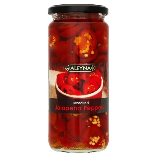 Aleyna Sliced Red Jalapenos 480g Russells British Store