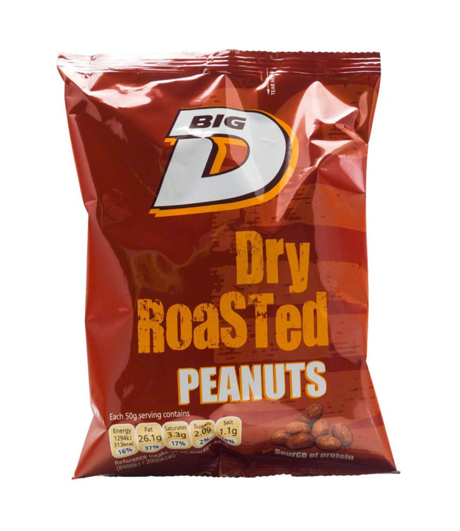 Big D Dry Roasted Peanuts 240g Russells British Store